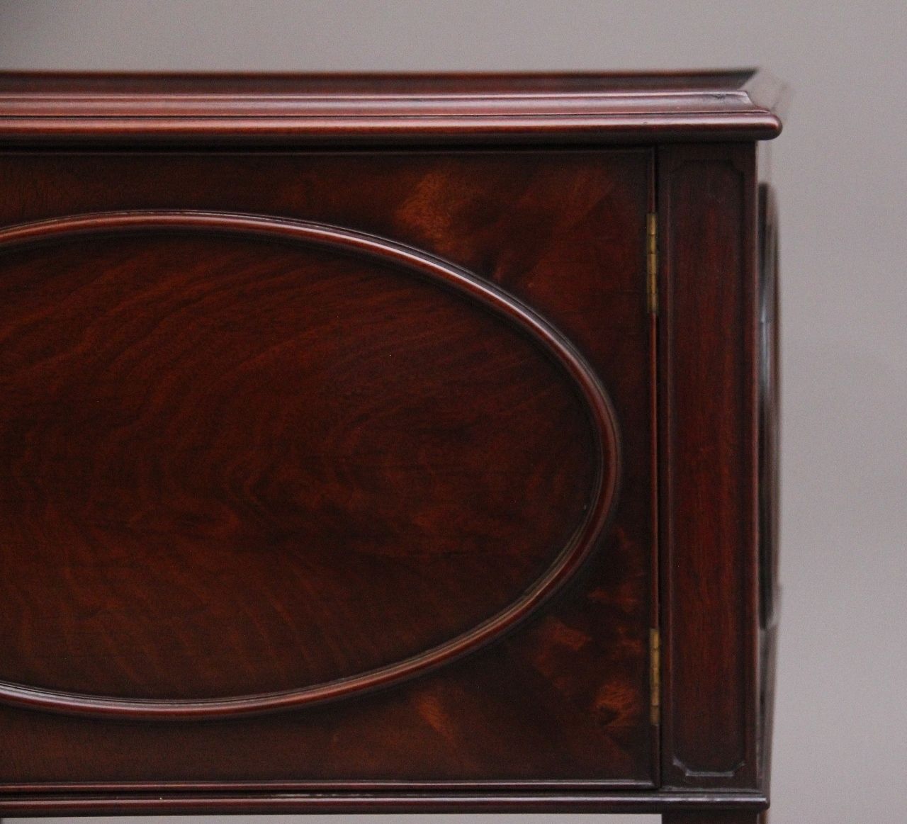 Pair Mid 20th Century Flame Mahogany Bedside Cabinets photo 2300.0