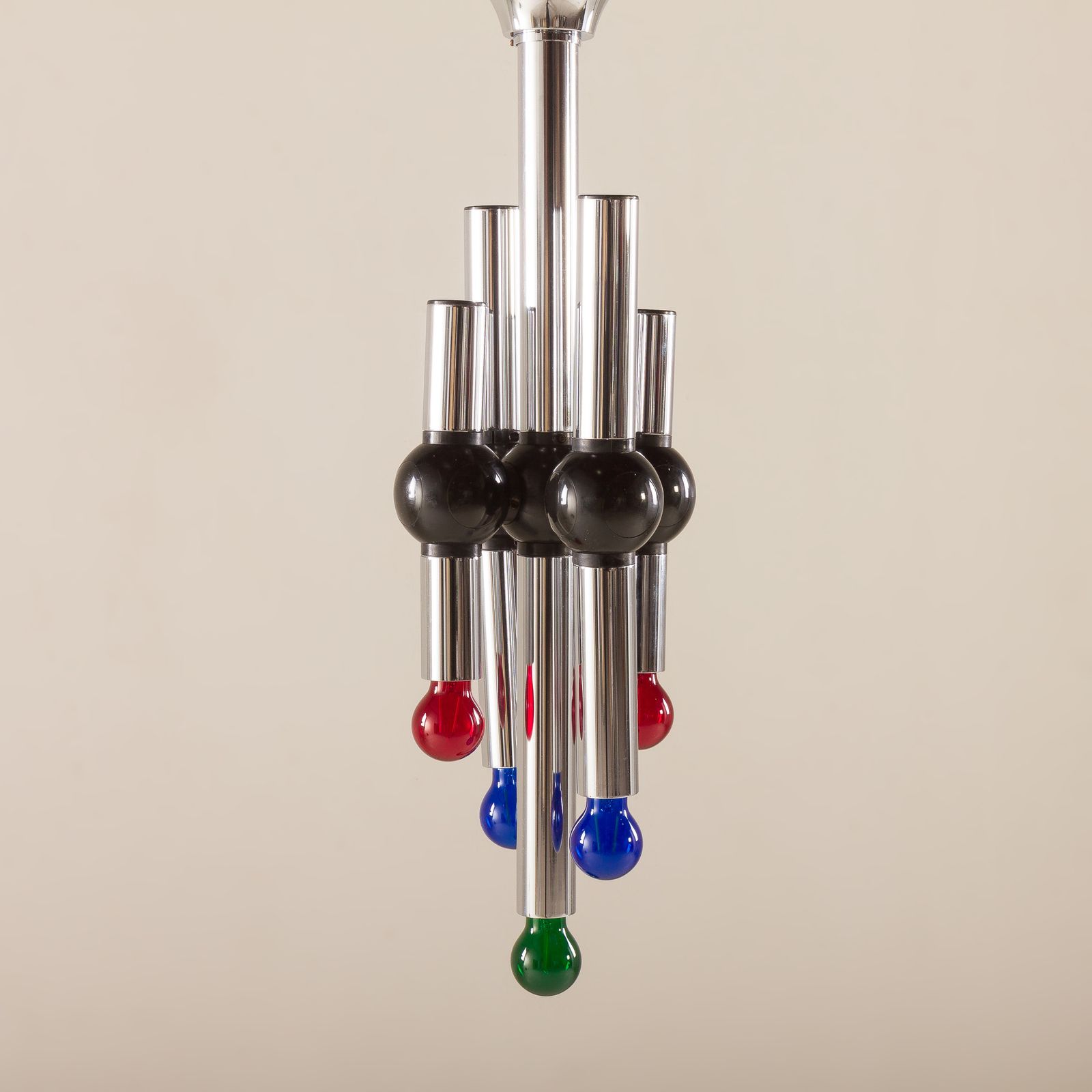 Targetti Sankey Space Age Chandelier, Italy 1970s photo vinterior