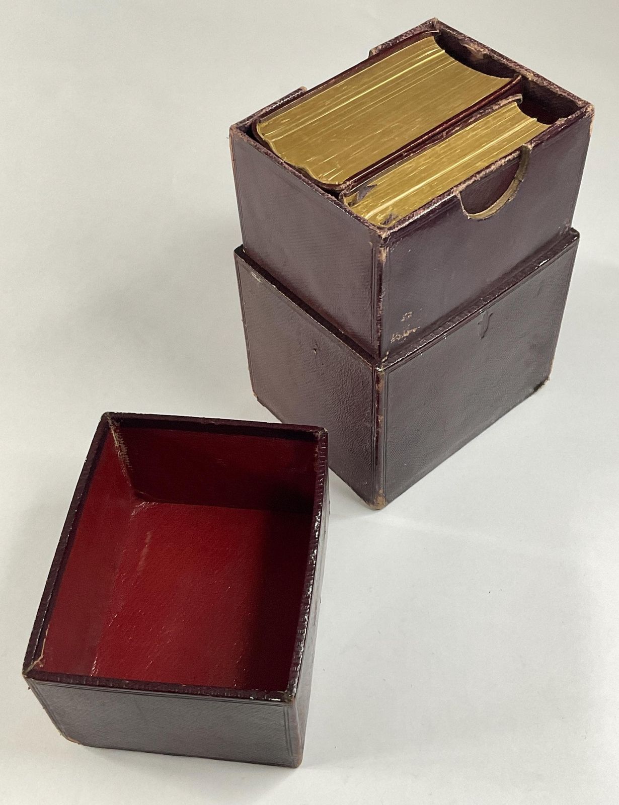 Oxford Holy Bible And Prayer Book Companion Set In Morocco Leather Case, 1836. photo Home Decor