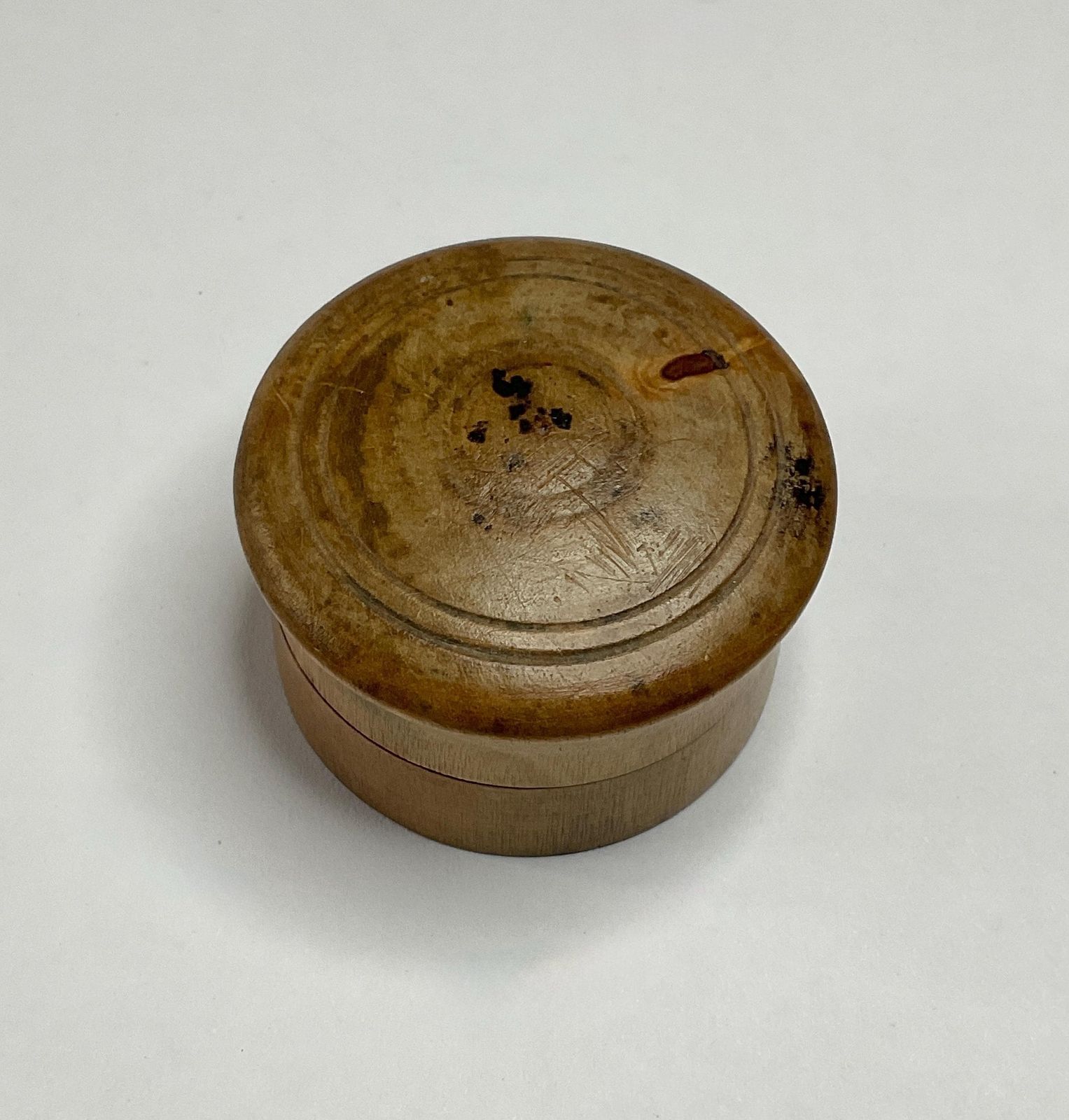 Antique Pocket Sundial In Wooden Case   Early 19th Century. photo for sale