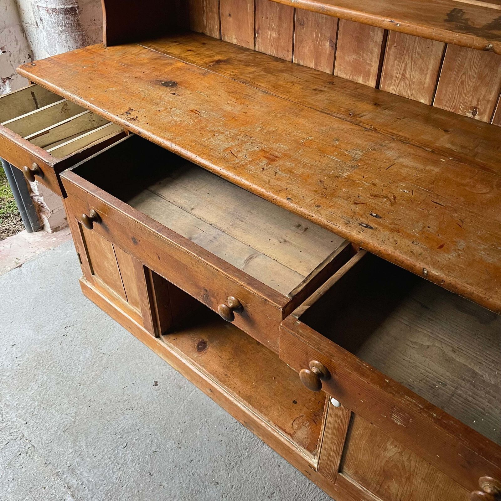 Antique Pine Dresser   #1934, 1800s photo 875.0