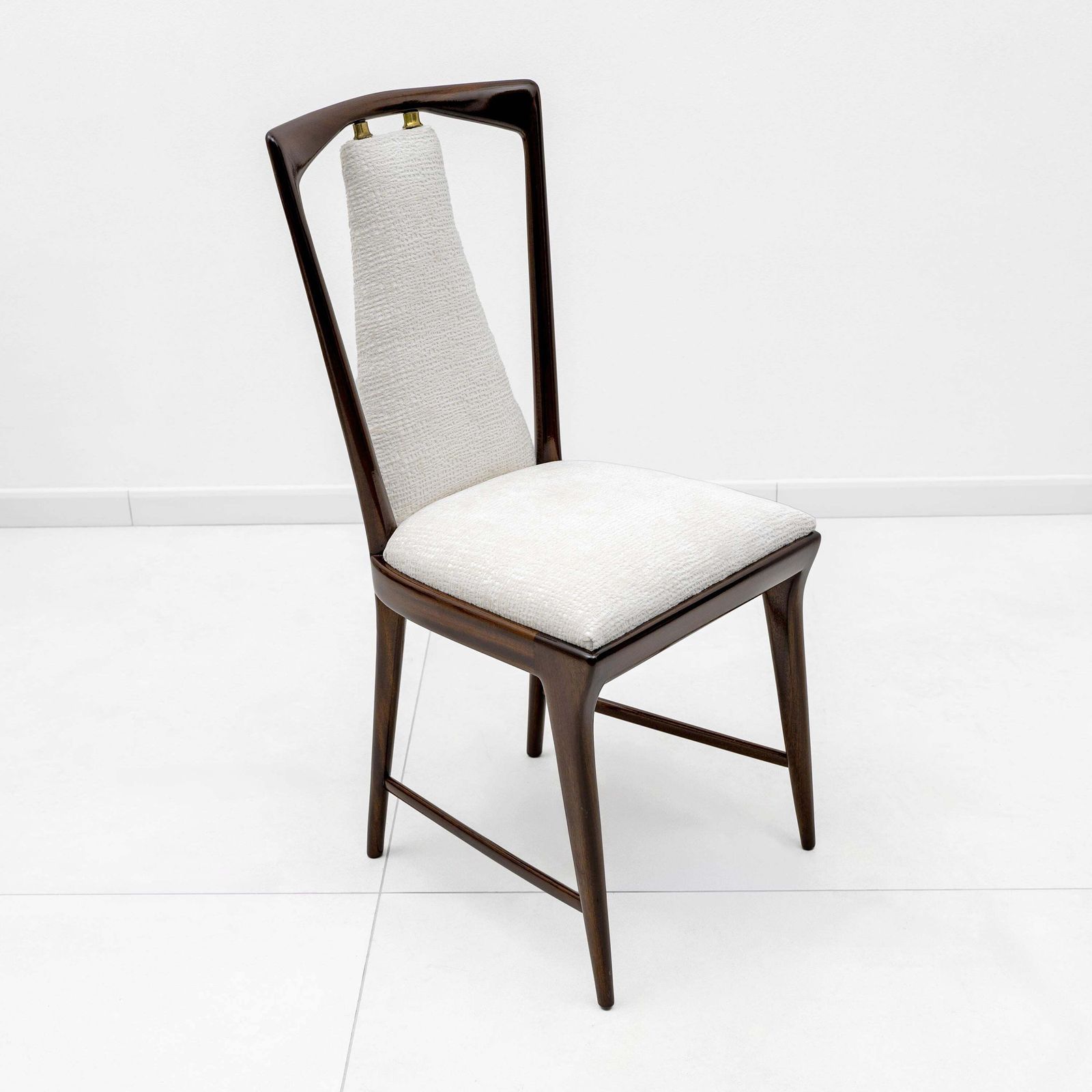 Set Of 6 Osvaldo Borsani Mid Century Modern Italian Bouclè Dining Chairs, 50s photo buy