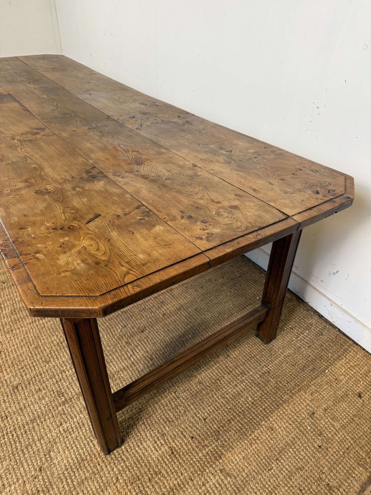 Early 20th Century Elm Farmhouse Table photo for sale