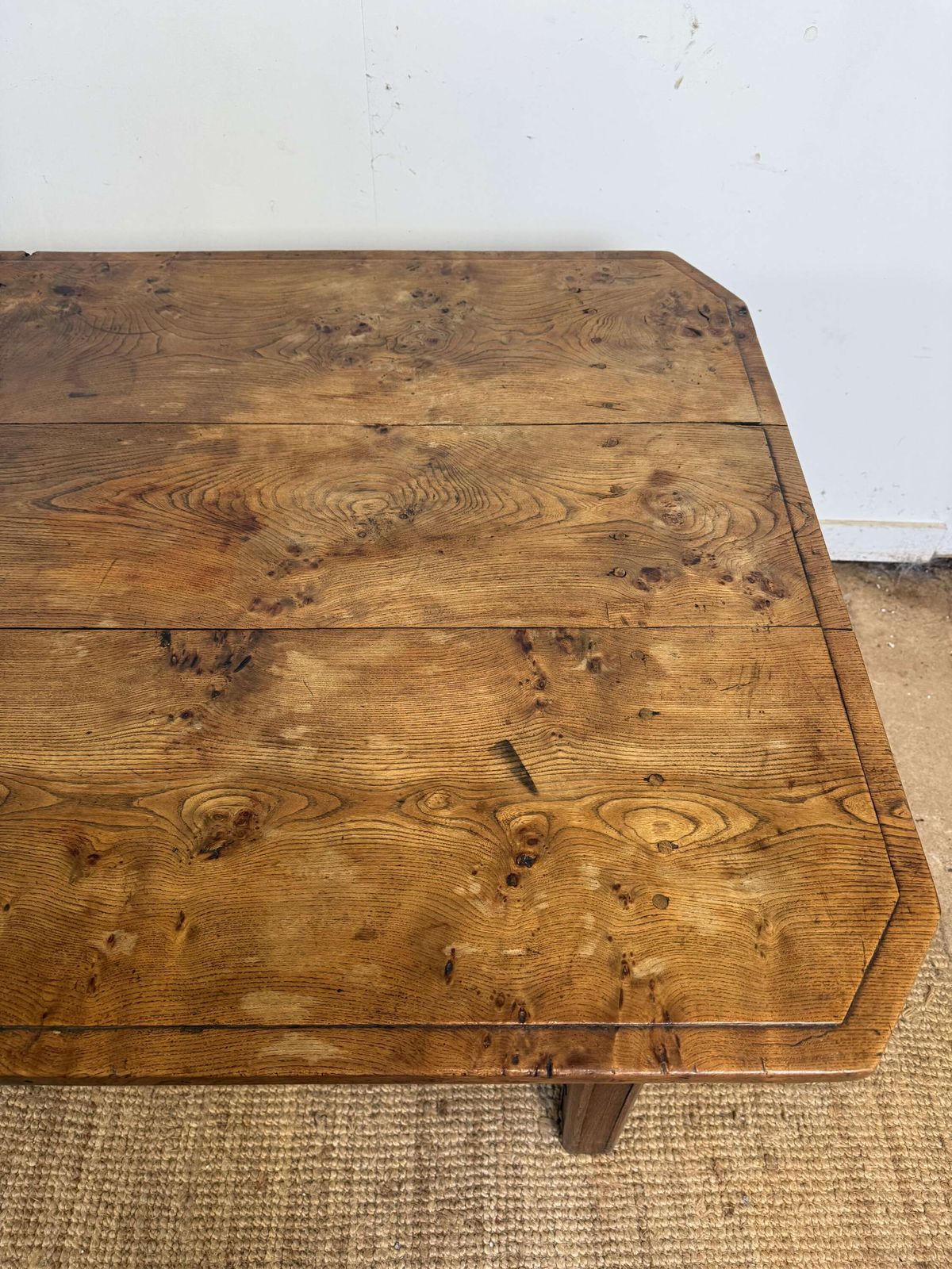 Early 20th Century Elm Farmhouse Table photo 2995.0