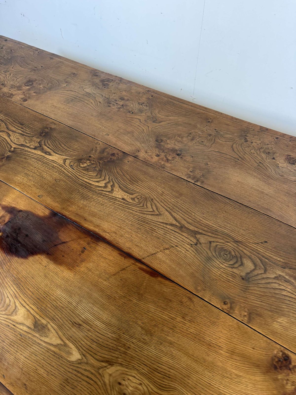 Early 20th Century Elm Farmhouse Table photo vintage