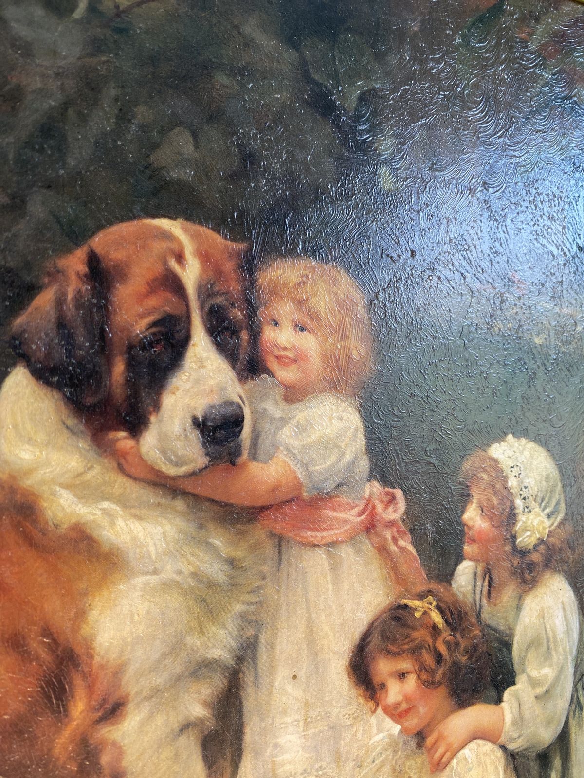 Beautifully Framed Large Print Of The Famous “Nevermind” By Arthur J Elsley. 1860 1952  Framed By The Minerva Gallery. photo 140.0