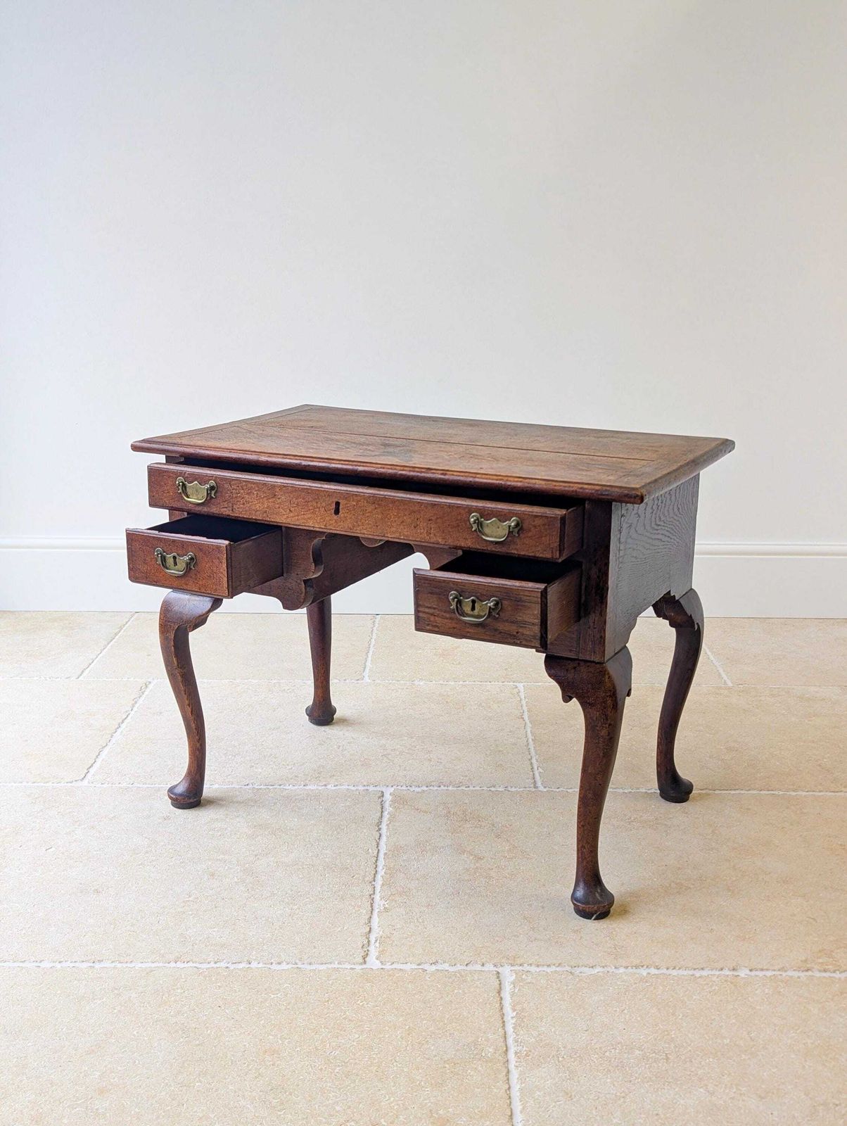 Antique 18th Century Georgian Oak Lowboy C.1750 photo Furniture