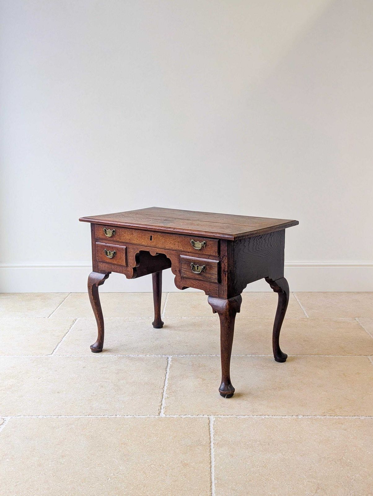Furniture Antique 18th Century Georgian Oak Lowboy C.1750 photo