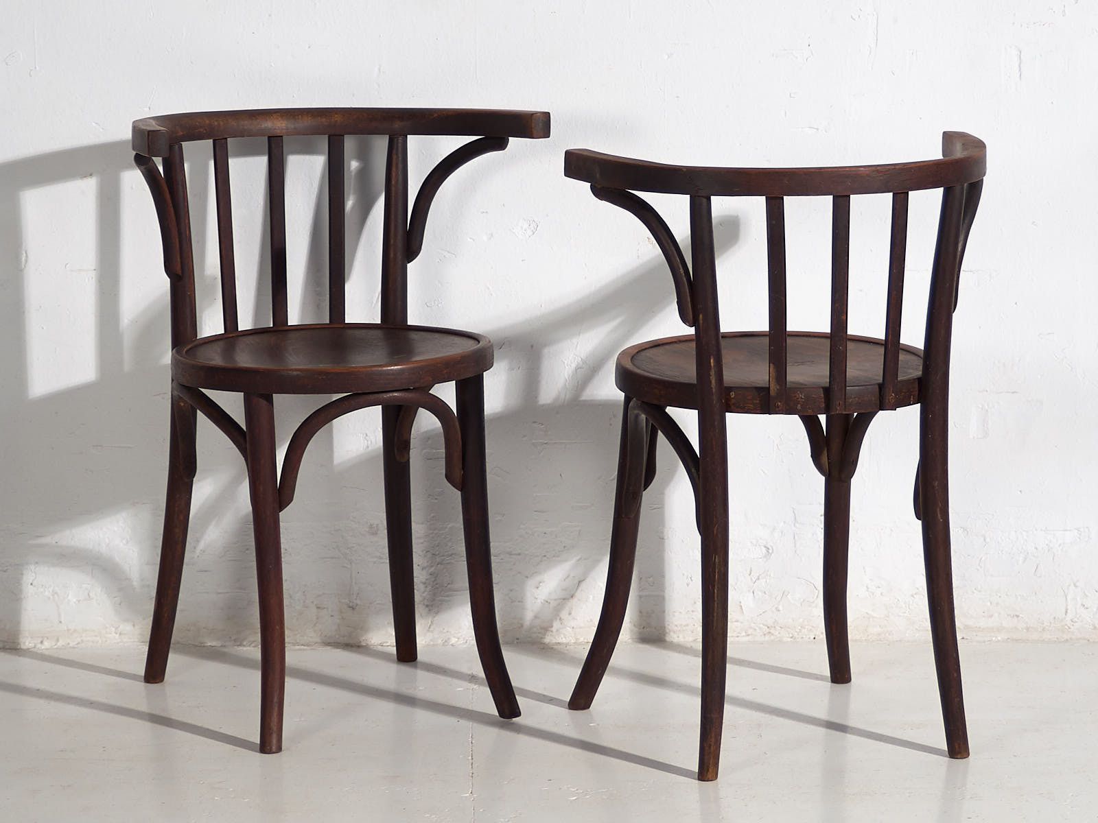 Thonet Antique Chairs With Armrests (C.1920). Set Of 4 Pieces #3 photo 679.0