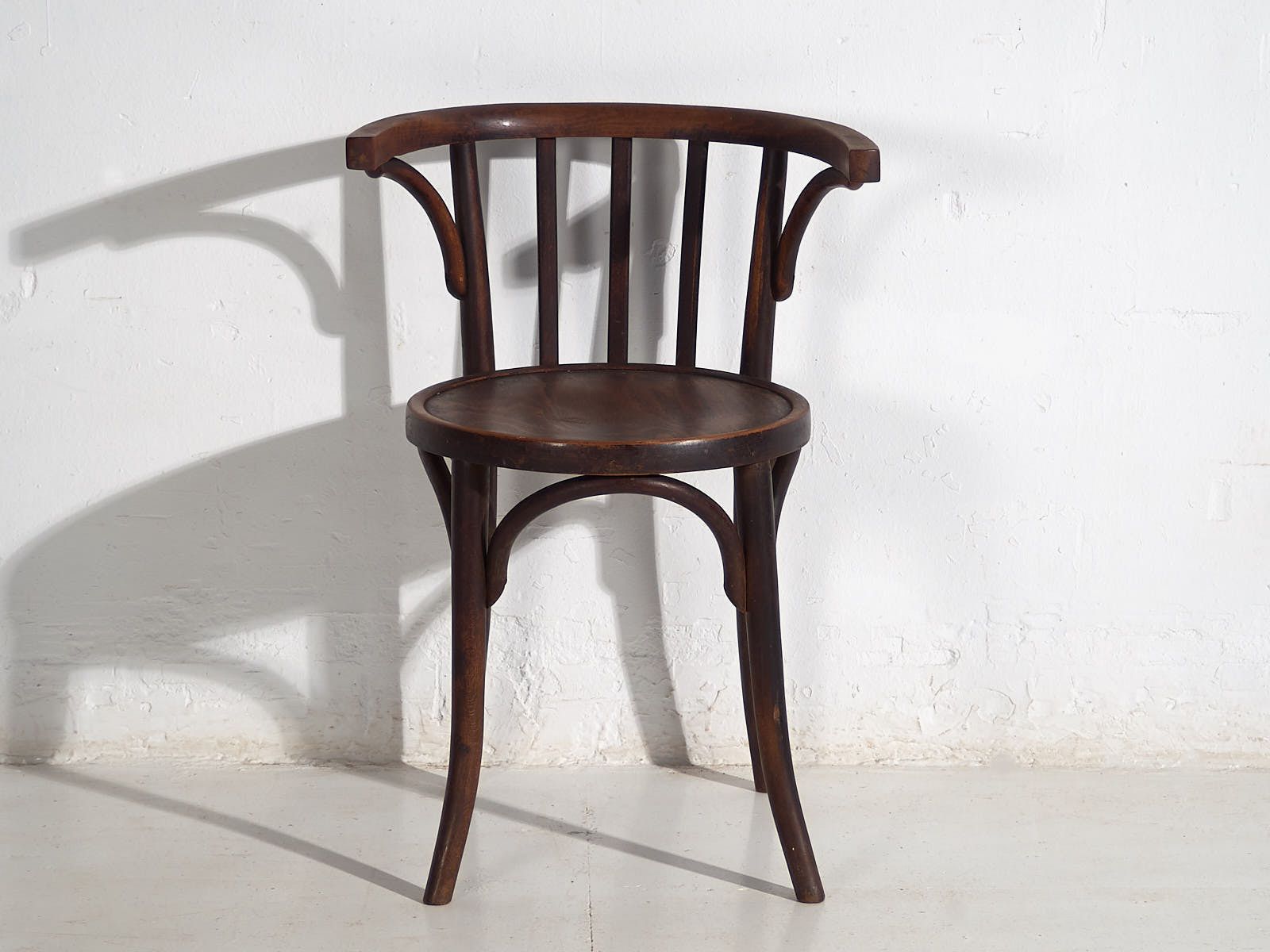 Thonet Antique Chairs With Armrests (C.1920). Set Of 4 Pieces #3 photo vintage