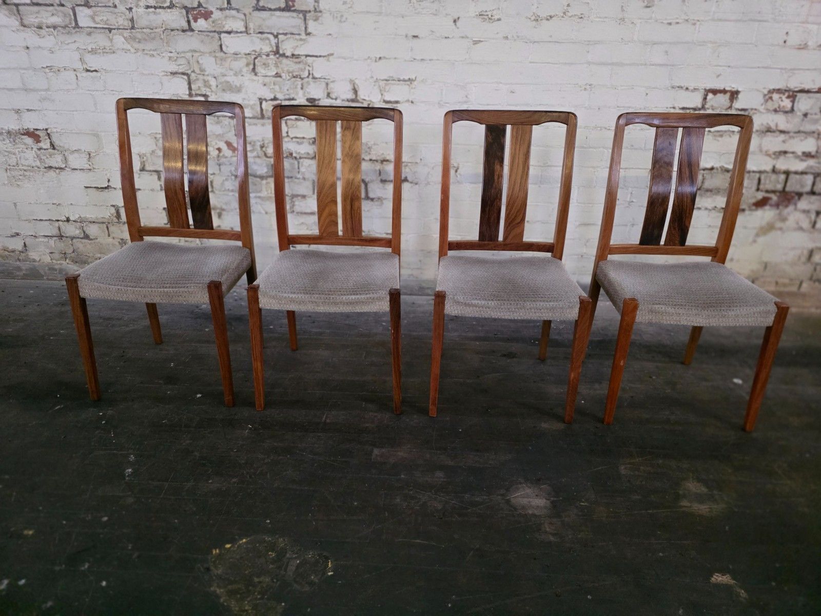 Set Of 4 Mid Century Rosewood Dining Chairs Troeds photo furniture