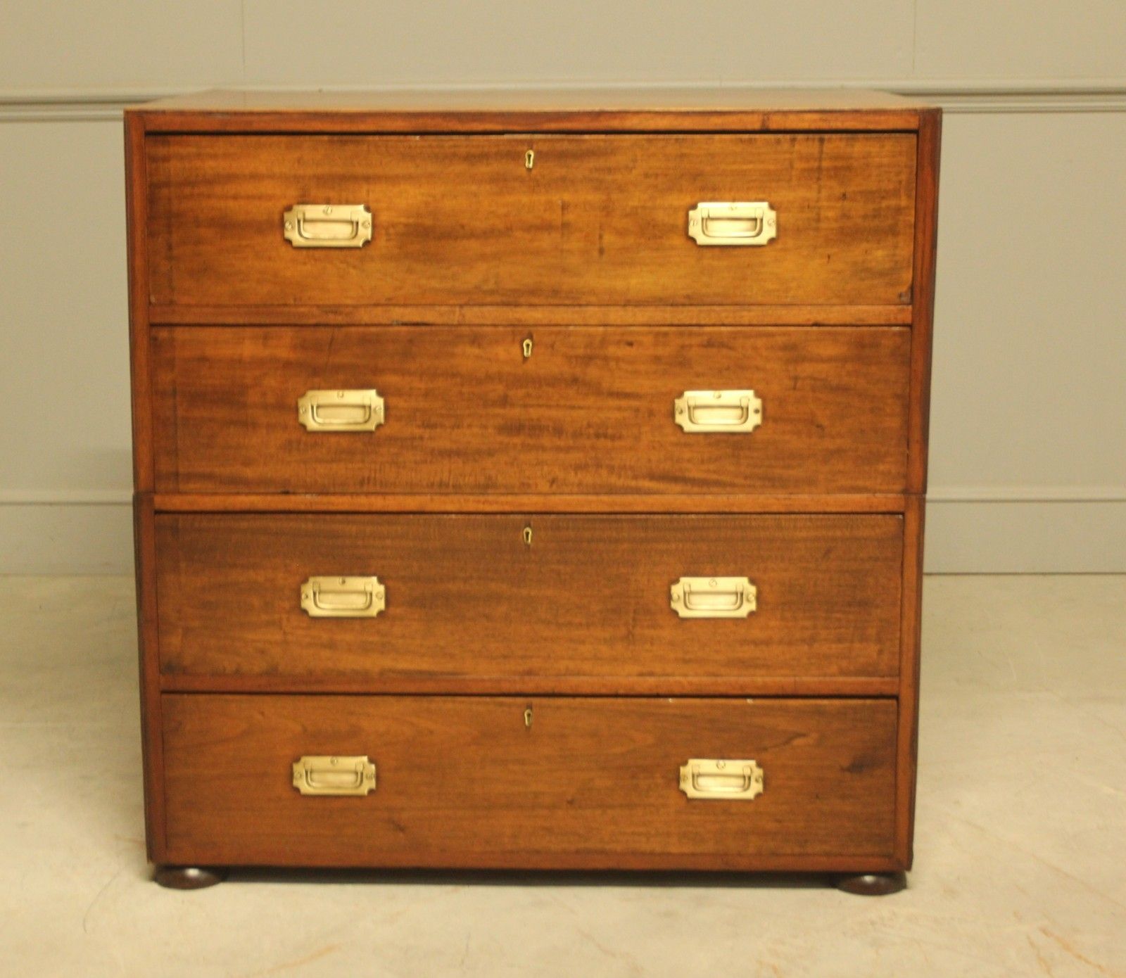 An Early 20th Century Mahogany Campaign Chest