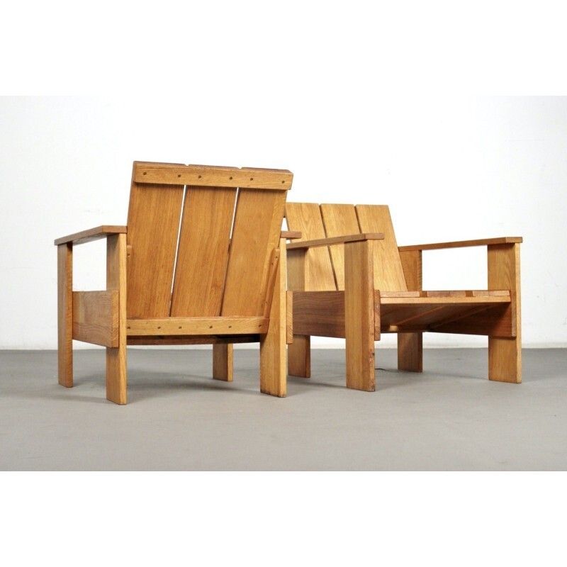 Armchairs By Gerrit Rietveld For Cassina photo vinterior