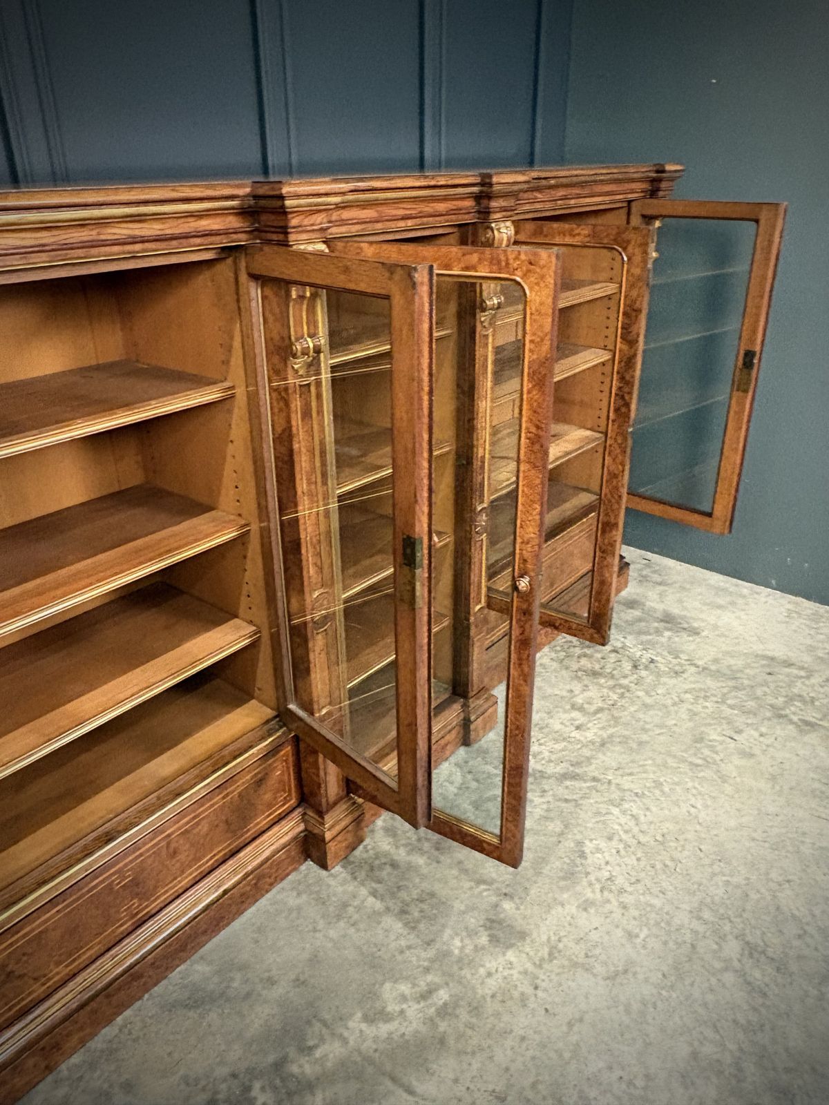 photo furniture Impressive Large Pollard Oak Library Bookcase
