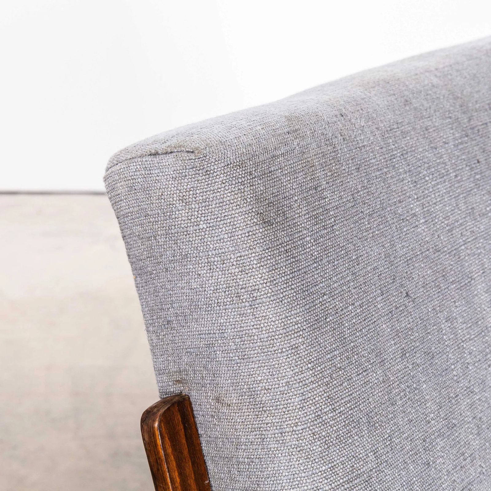 1950’s Frantisek Jirak For Tatra In Grey Slubbed Cotton – Upholstered Armchairs photo buy