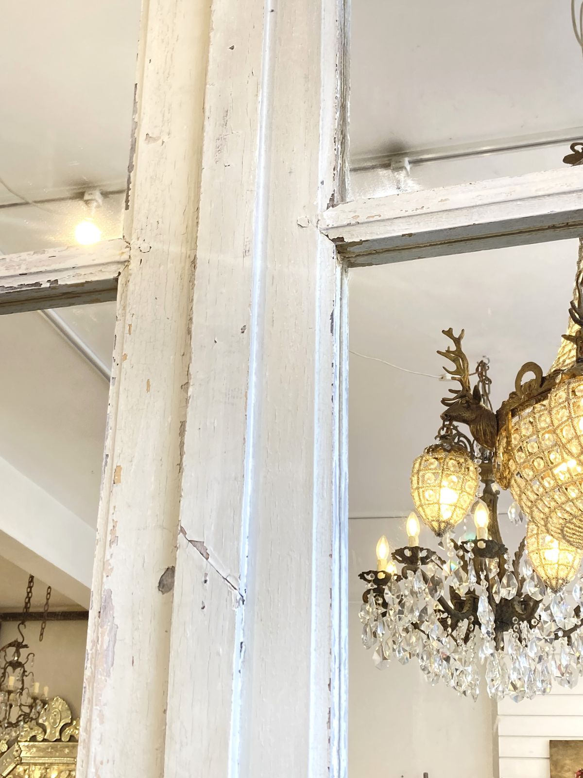 Pair Of Large Antique Mirrored Doors photo Home Decor