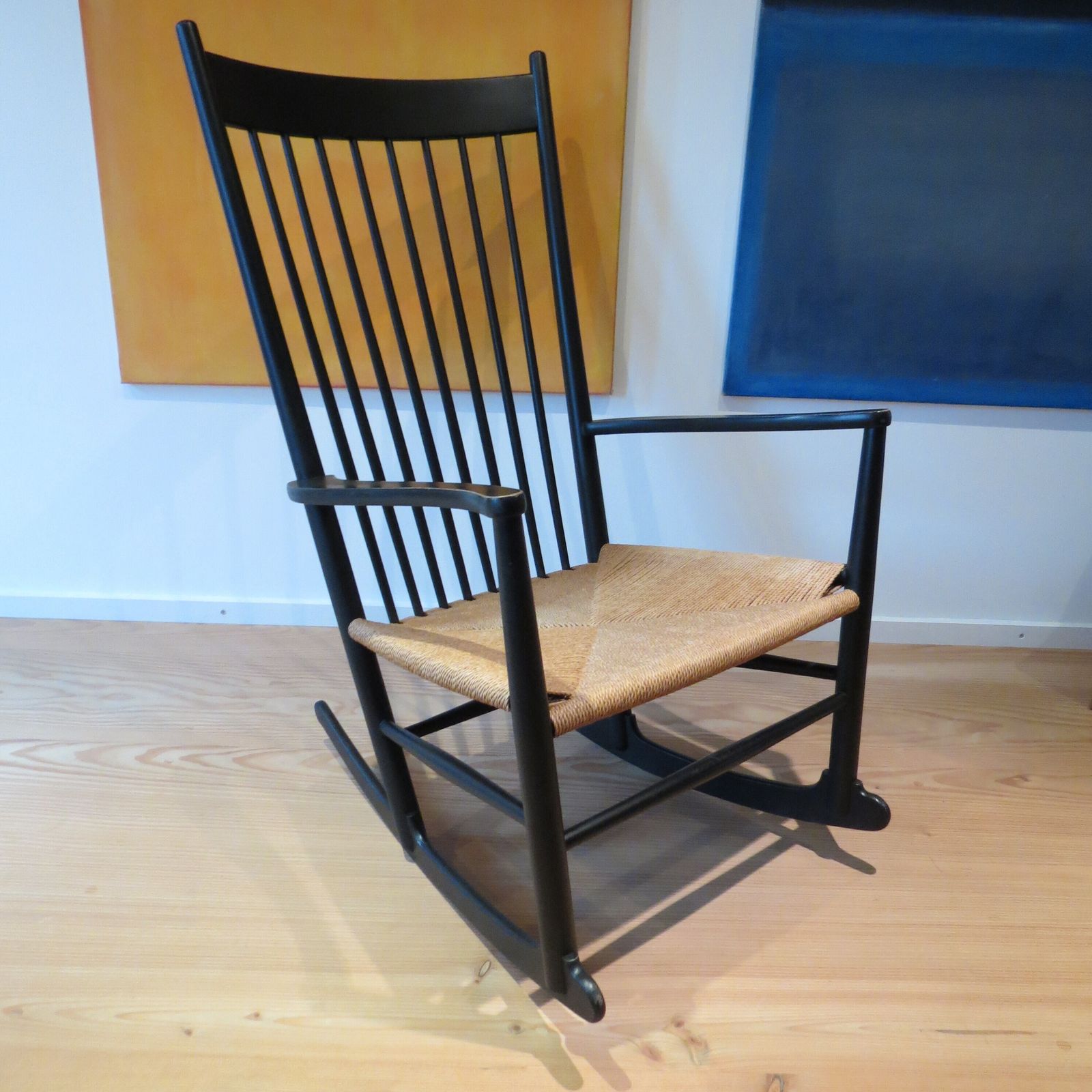 Original Vintage J16 Rocking Chair Hans J Wegner Fdb Mobler Danish 1963 photo Furniture