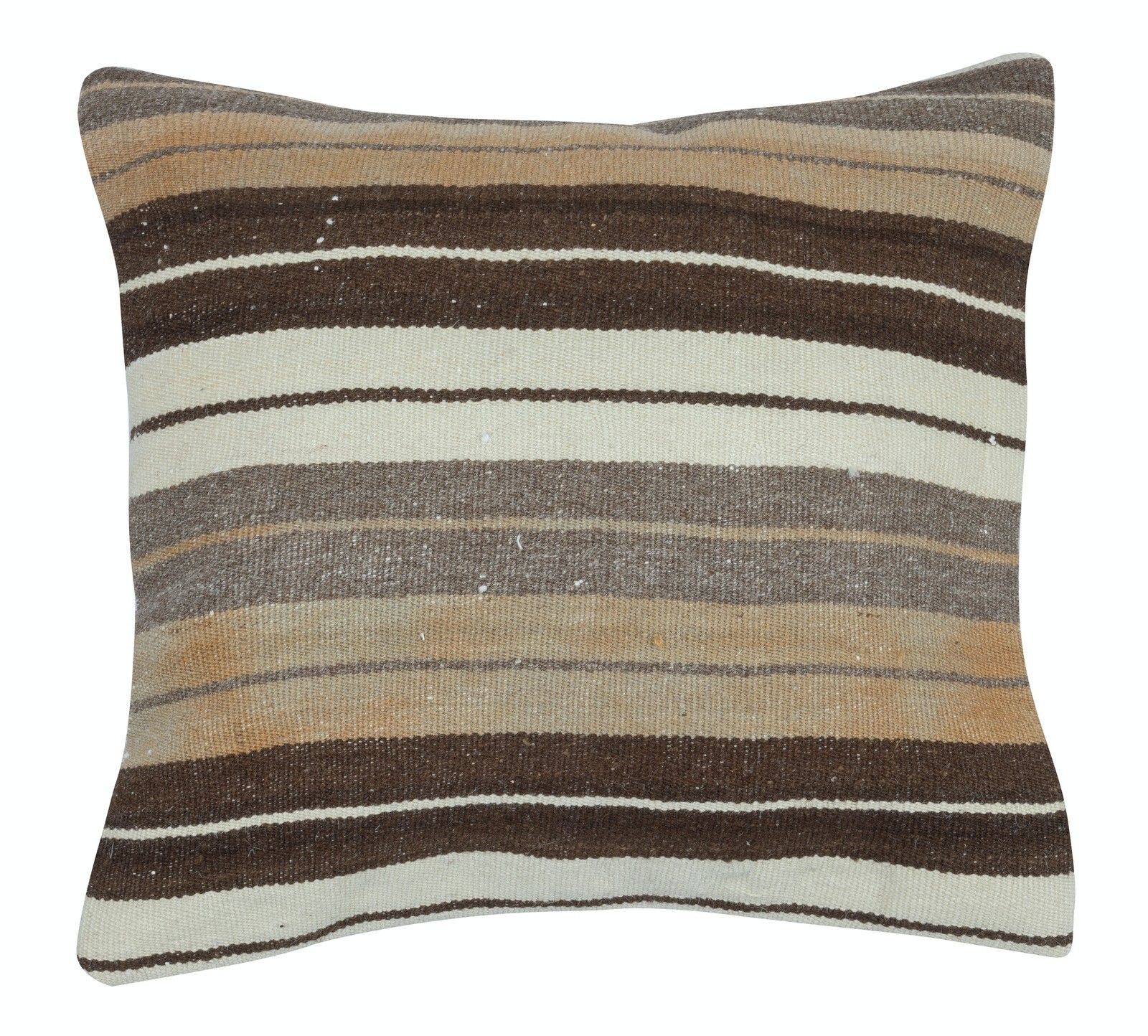 16"X16" Set Of 2 Handwoven Cushion Covers. Striped Turkish Accent Pillows photo for sale