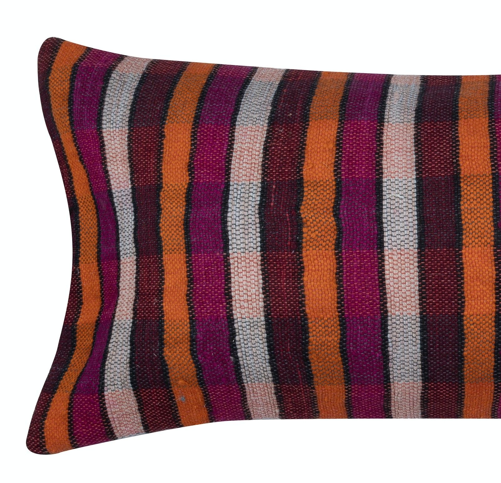 16"X36" Turkish Kilim Lumbar Pillow Cover. Handwoven Accent Pillow. Throw Pillow photo furniture