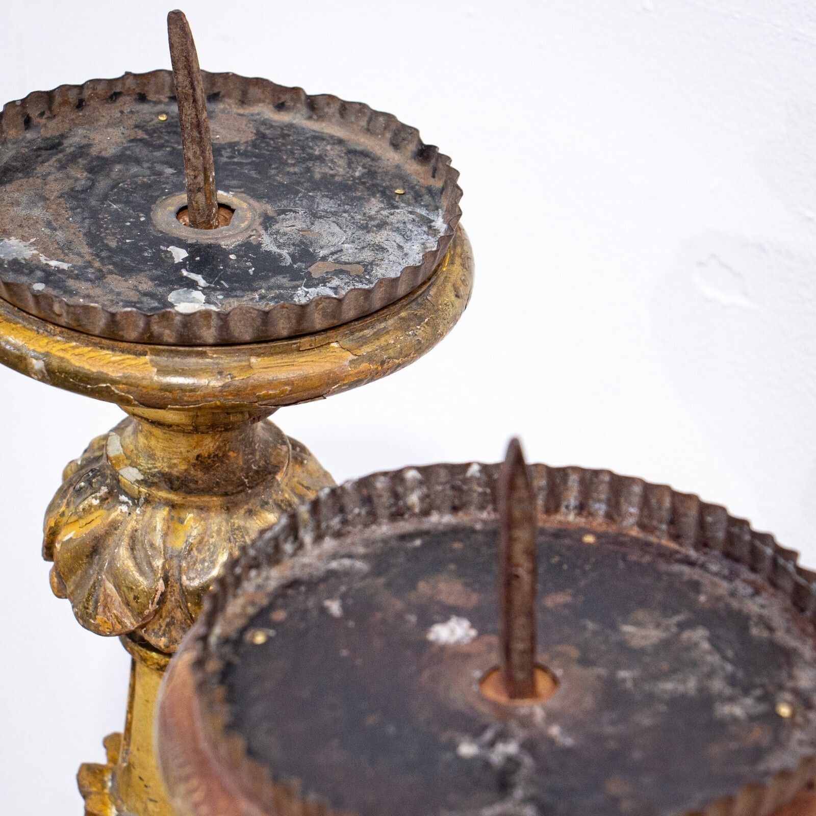 Large Pair Of 18th Century French Giltwood Torcheres photo for sale
