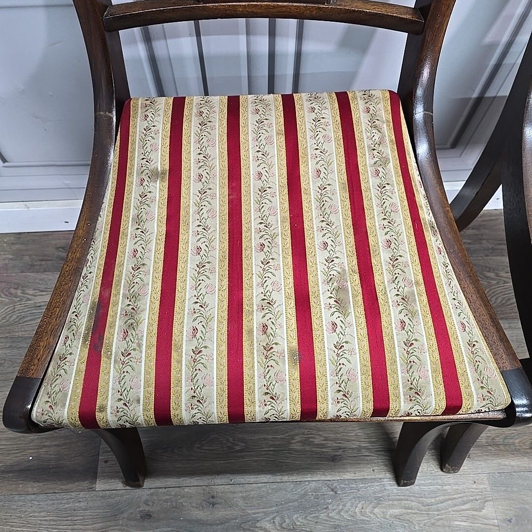 Set Of 4 Dining Chairs Antique Regency Style Sabre  Solid Wooden Rosewood ? photo 230.0