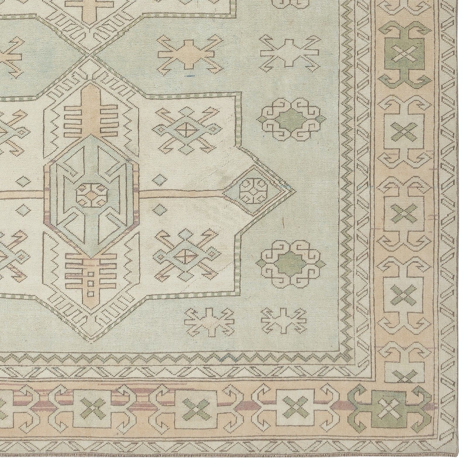 7.6x10.5 Ft One Of A Kind Vintage Beige Large Area Rug, Handmade Turkish Carpet photo vinterior