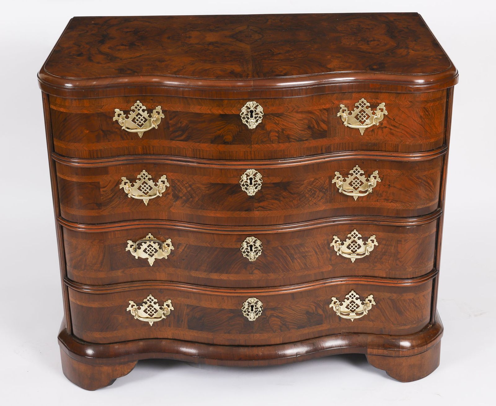 Antique Rare Bavarian Burr Walnut Commode C.1760 18th C photo buy