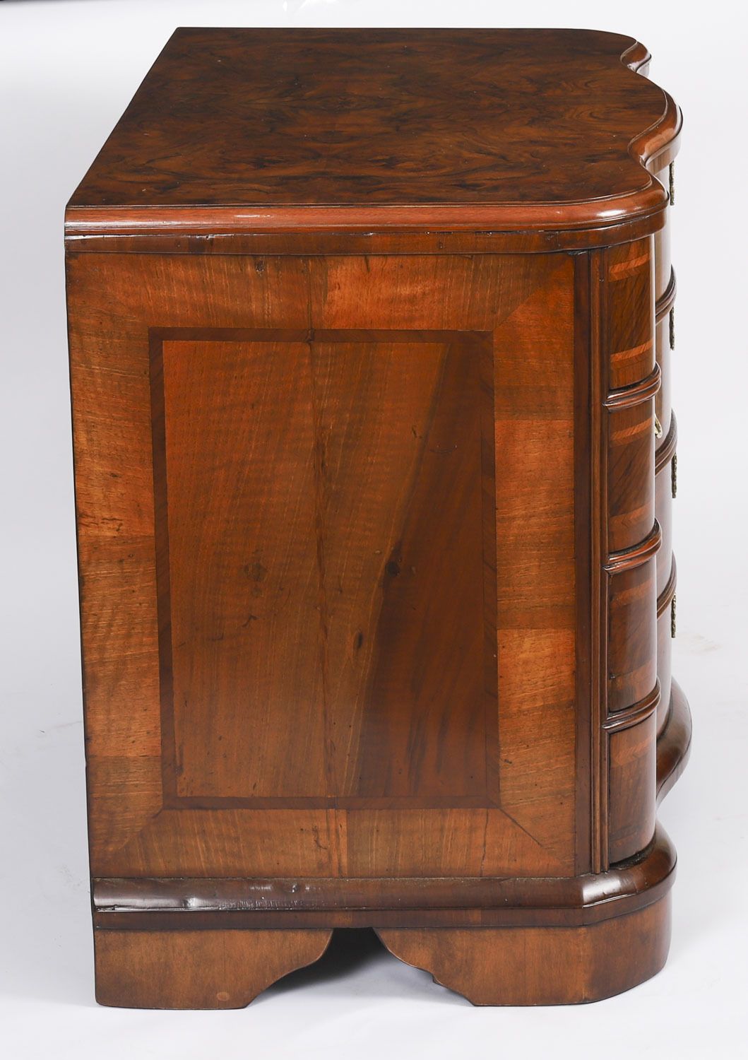 3950.0 Antique Rare Bavarian Burr Walnut Commode C.1760 18th C photo