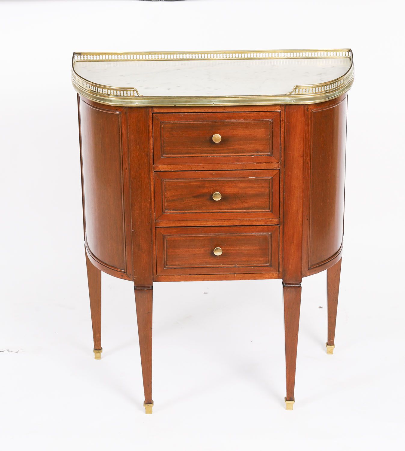 Antique Pair French Louis XVI Revival Bedside Chests 19th C photo Furniture