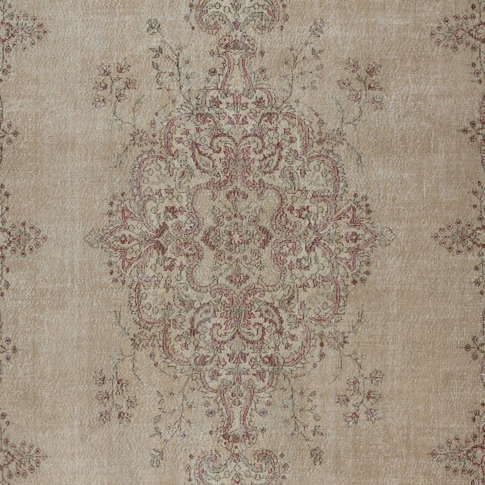 9.7x13.5 Ft Vintage Wool Area Rug, Handmade Farmhouse Decor Turkish Carpet photo 2758.0