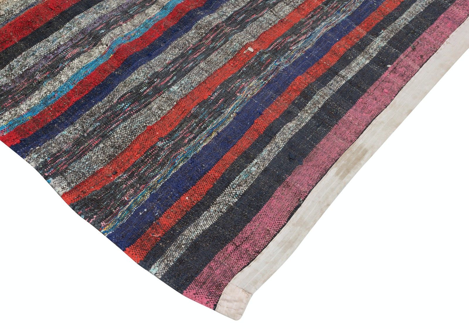 4.5x7.4 Ft Adjustable Flat Weave Turkish Kilim Carpet, Vintage Cotton Rag Rug photo furniture