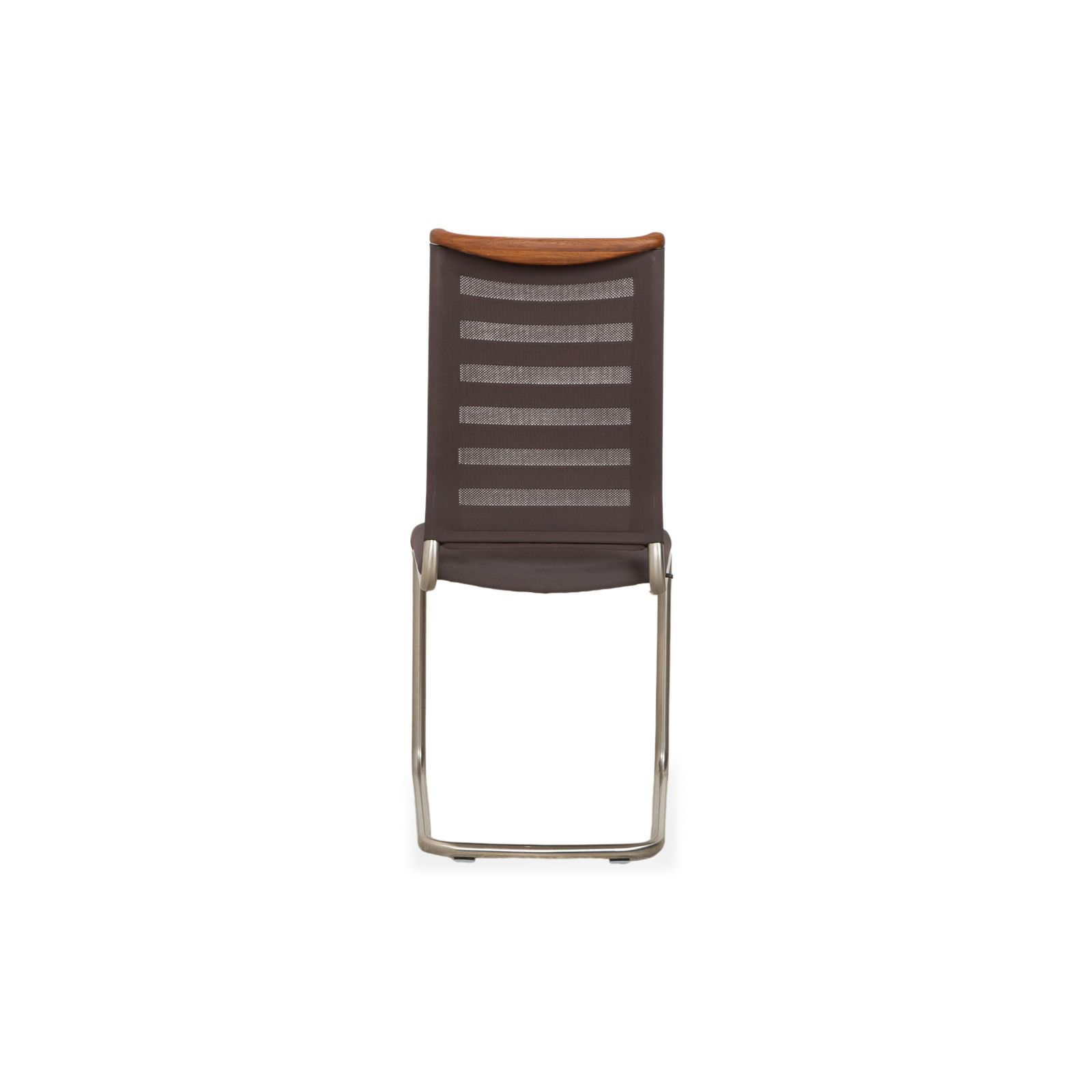 photo for sale Set Of 4 Venjakob Lilli Fabric Cantilever Chairs, Grey And Brown