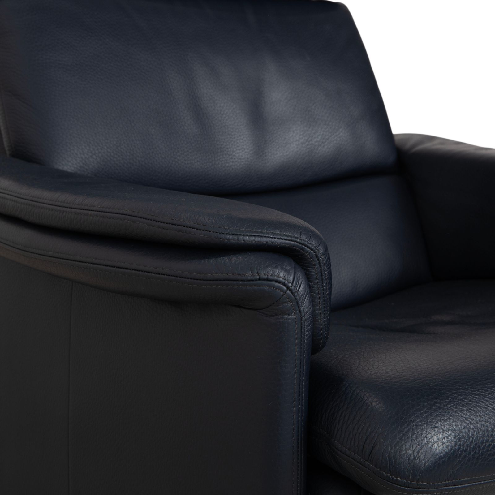photo furniture Erpo City Leather Armchair Blue Dark Blue Navy Manual Function
