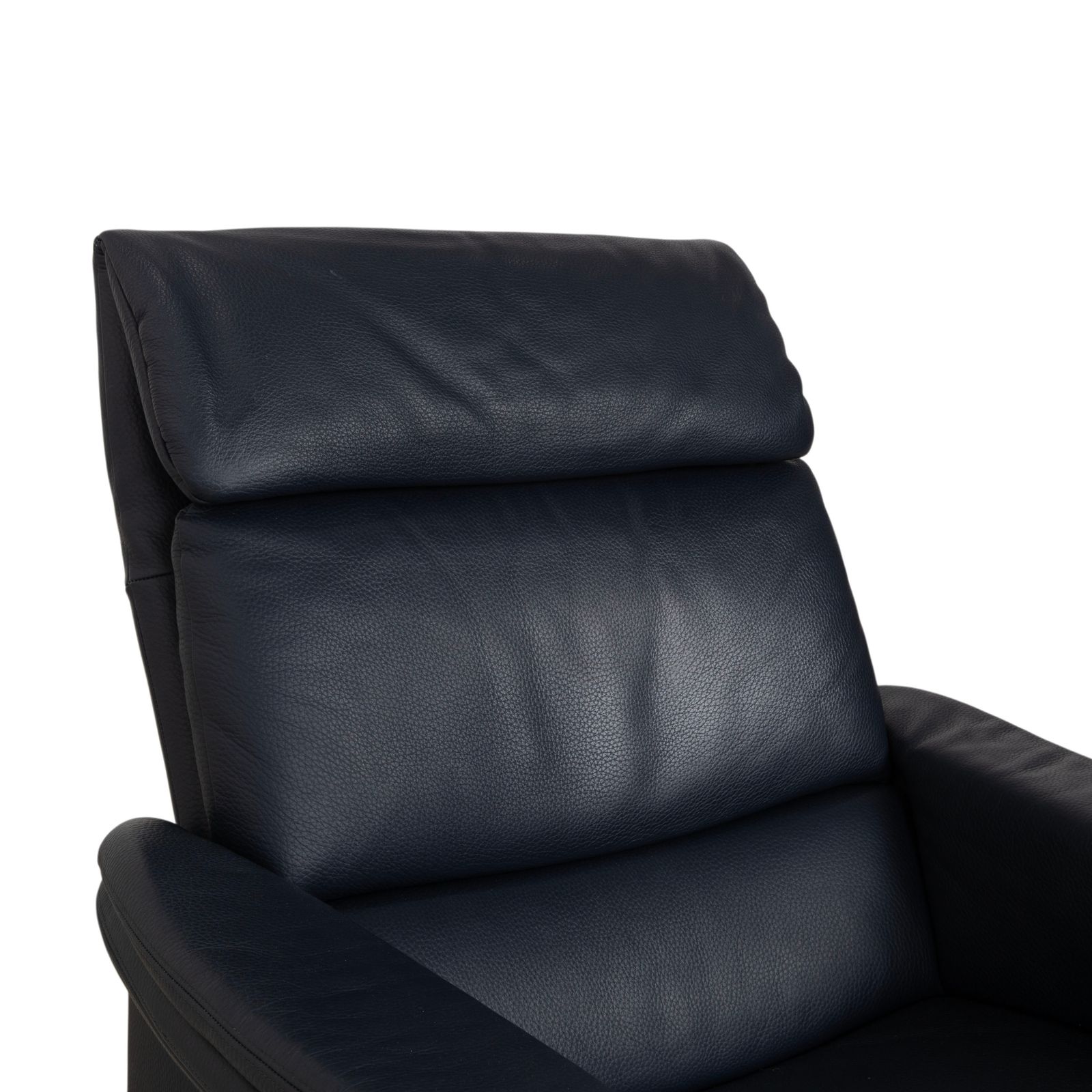 photo for sale Fauteuil en cuir Erpo City bleu foncé marine, fonction manuelle