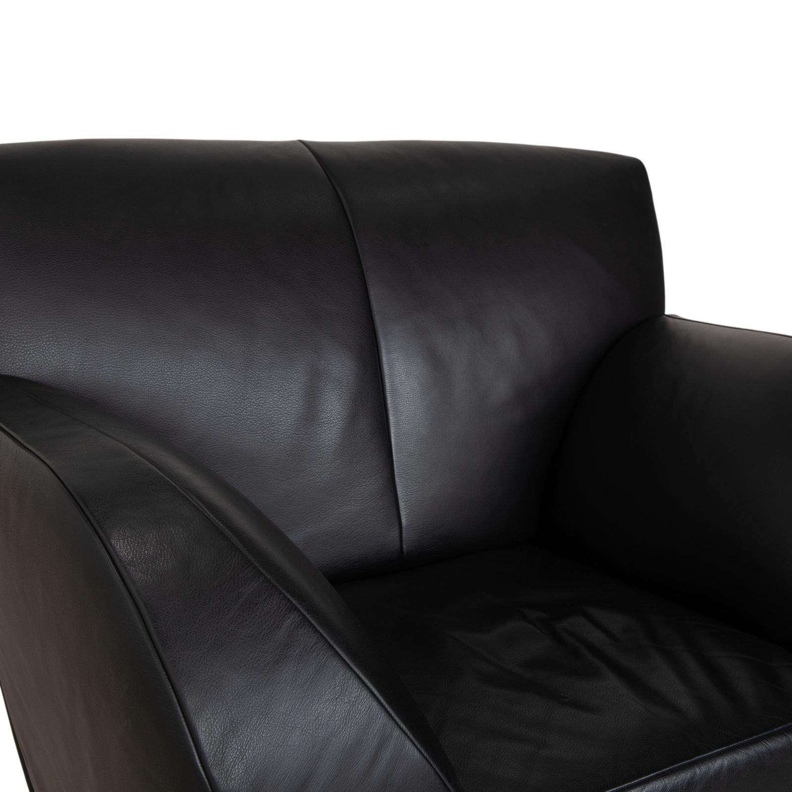 Fauteuil Jori JR-8400 en cuir noir, fonction manuelle photo vinterior