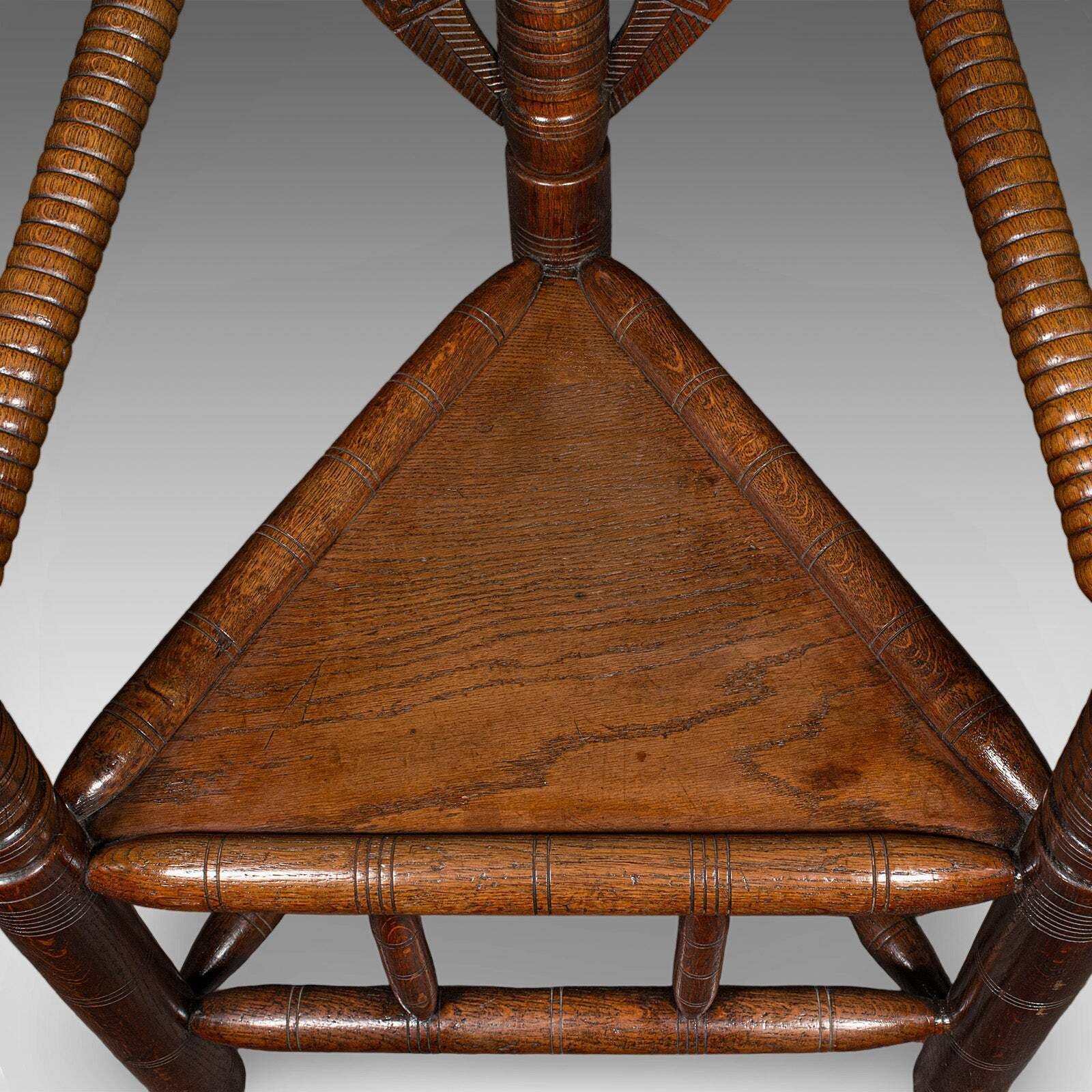 photo for sale Antique Turner's Armchair, English, Oak, Old Saxon Chair, Elbow Seat, Victorian