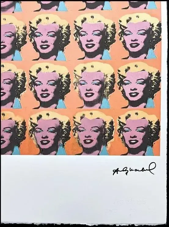 After Andy Warhol, 25x Marilyn Monroe, 1980s, Lithograph photo Art