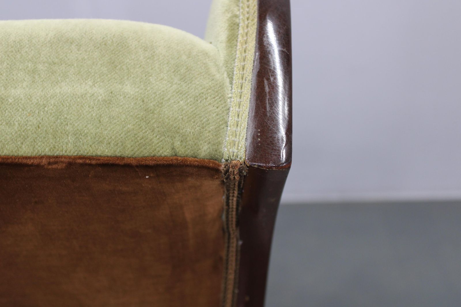 photo buy Danish Mid Century Wingback Armchair By Frits Henningsen, 1950s