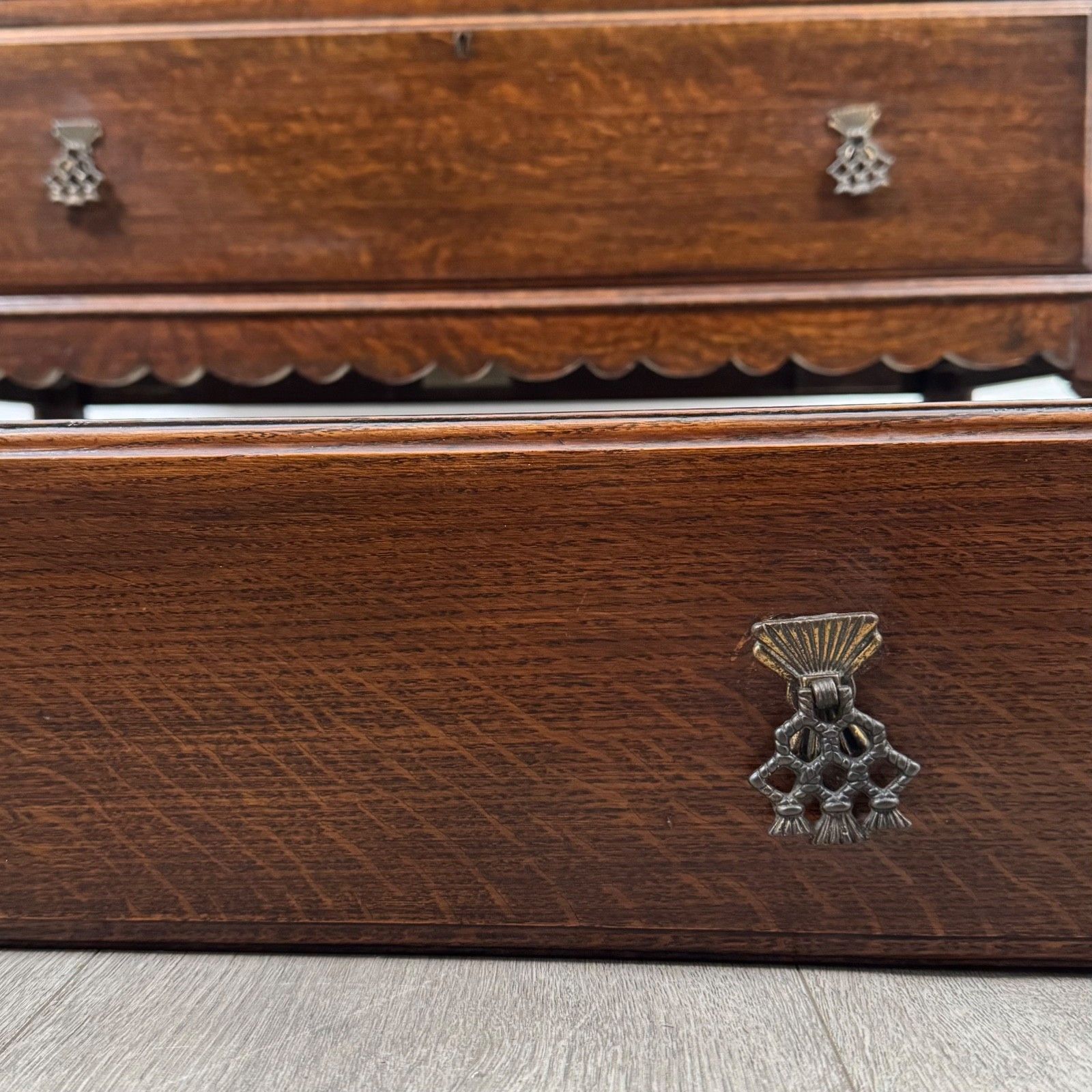 photo buy Antique 20th Century Good Quality Bureau Bookcase In Oak