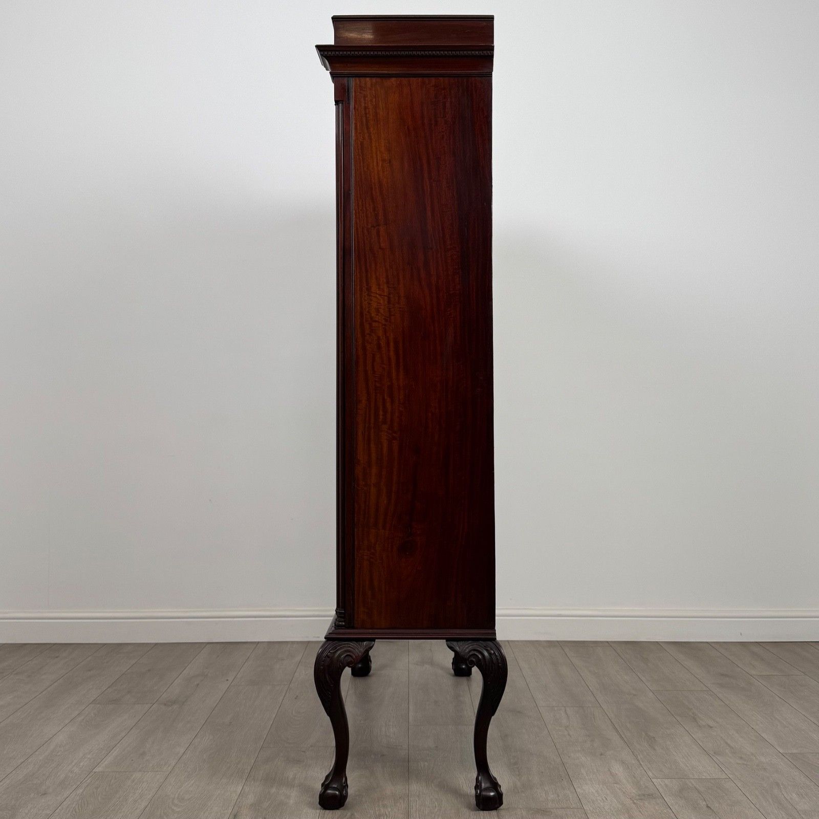 Antique 19th Century Fine Quality Display Cabinet In Mahogany photo Furniture