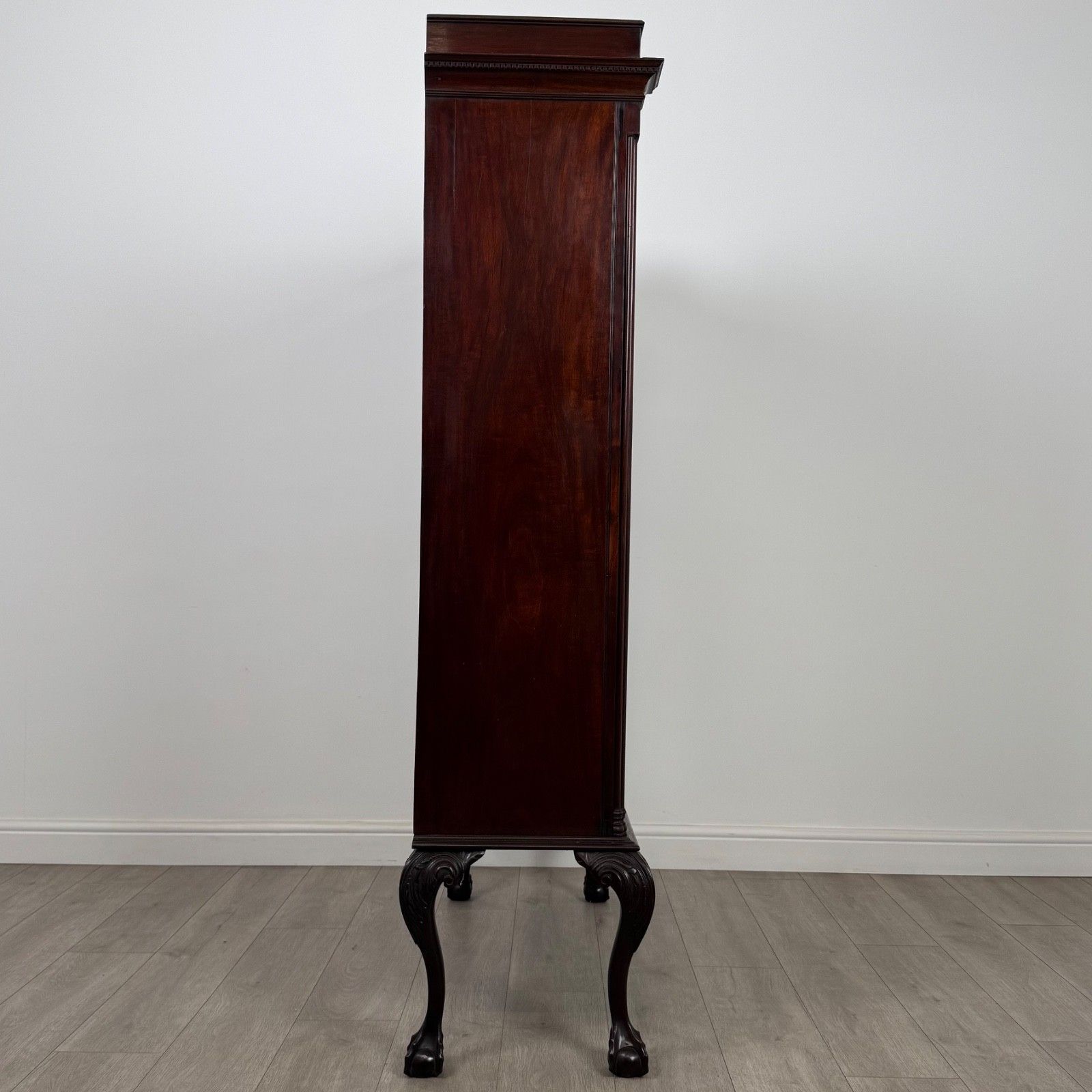 Antique 19th Century Fine Quality Display Cabinet In Mahogany photo vintage
