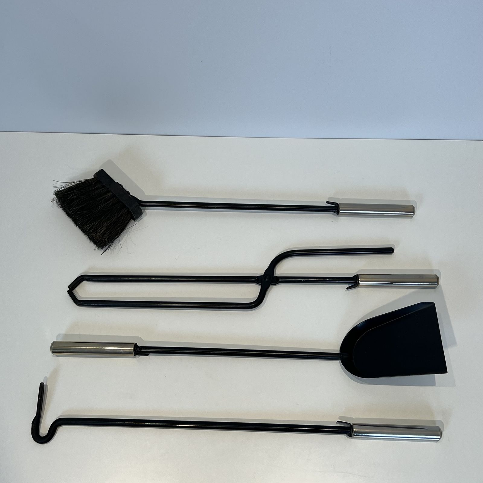 Fireworks Set In Black And Chrome Lacquered Metal photo vintage