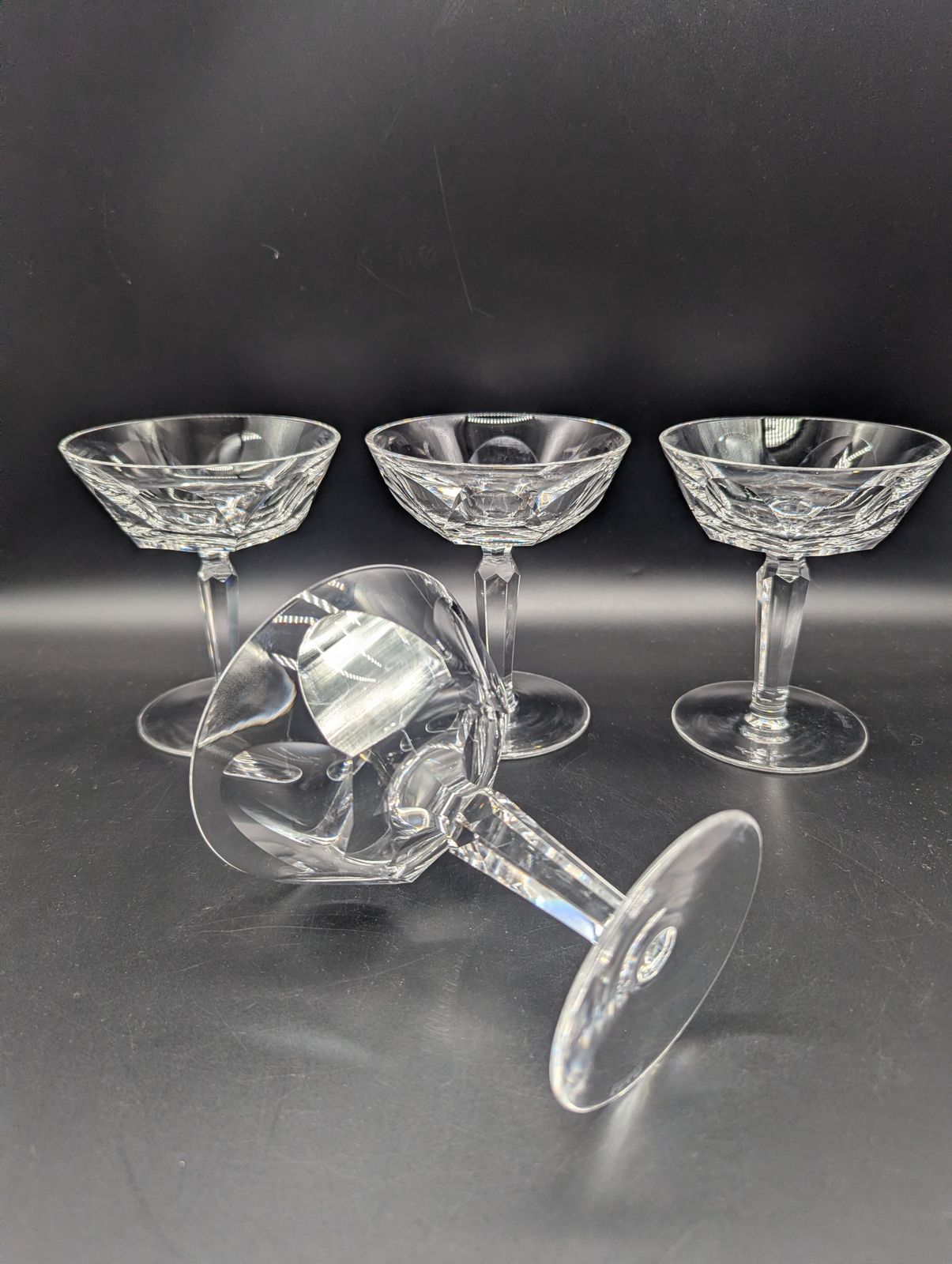 Champagne Coupes — Set Of 6 Waterford Full Size Coupes photo furniture