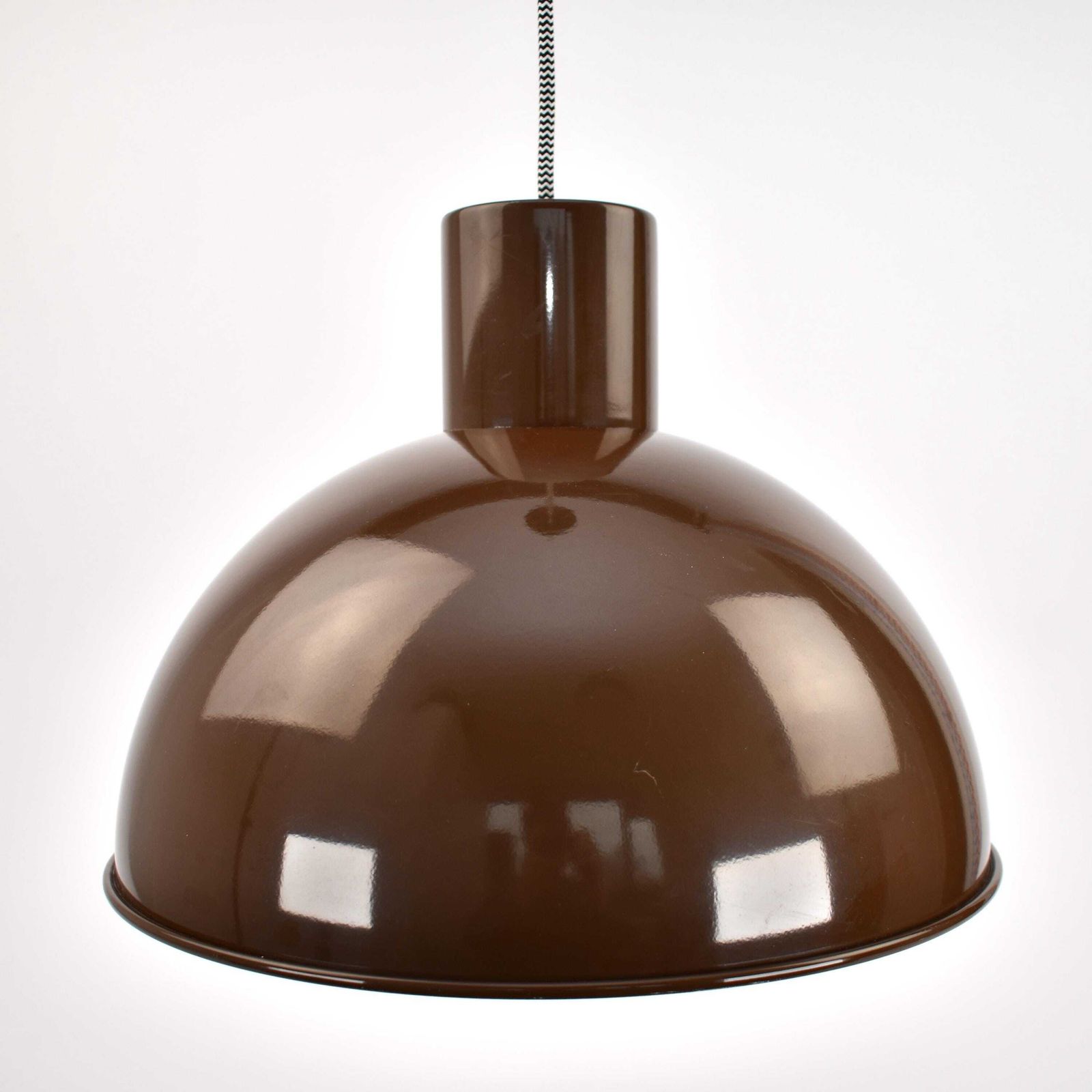 photo furniture Midi Bunker Fog & Mørup Pendant Light Mid Century Modern Jo Hammerborg | Chocolate Brown Ceiling Light Vintage 70s Retro Danish Scandinavian