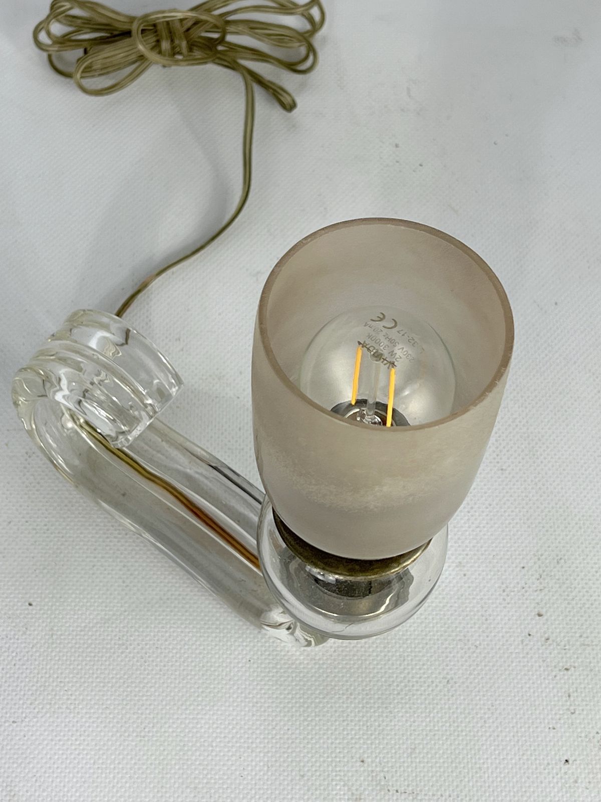 Art Deco Murano Glass Table Lamp By Barovier. Italy 1930s photo for sale