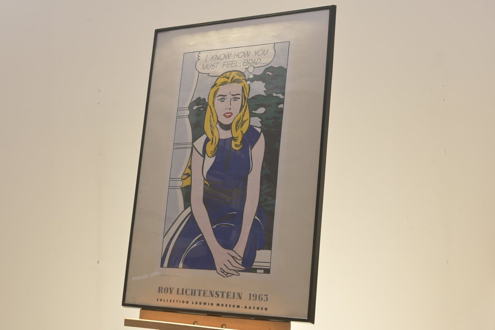Roy Lichtenstein, I Know How You Must Feel Brad, 1963, Paper, Framed photo Art