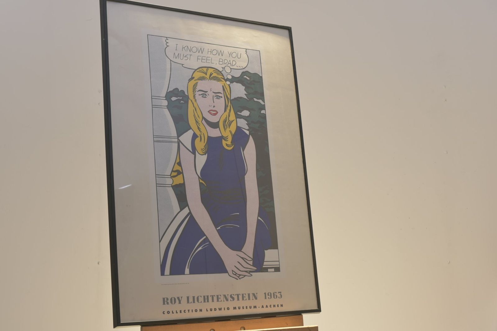 Roy Lichtenstein, I Know How You Must Feel Brad, 1963, Paper, Framed photo 1953.0