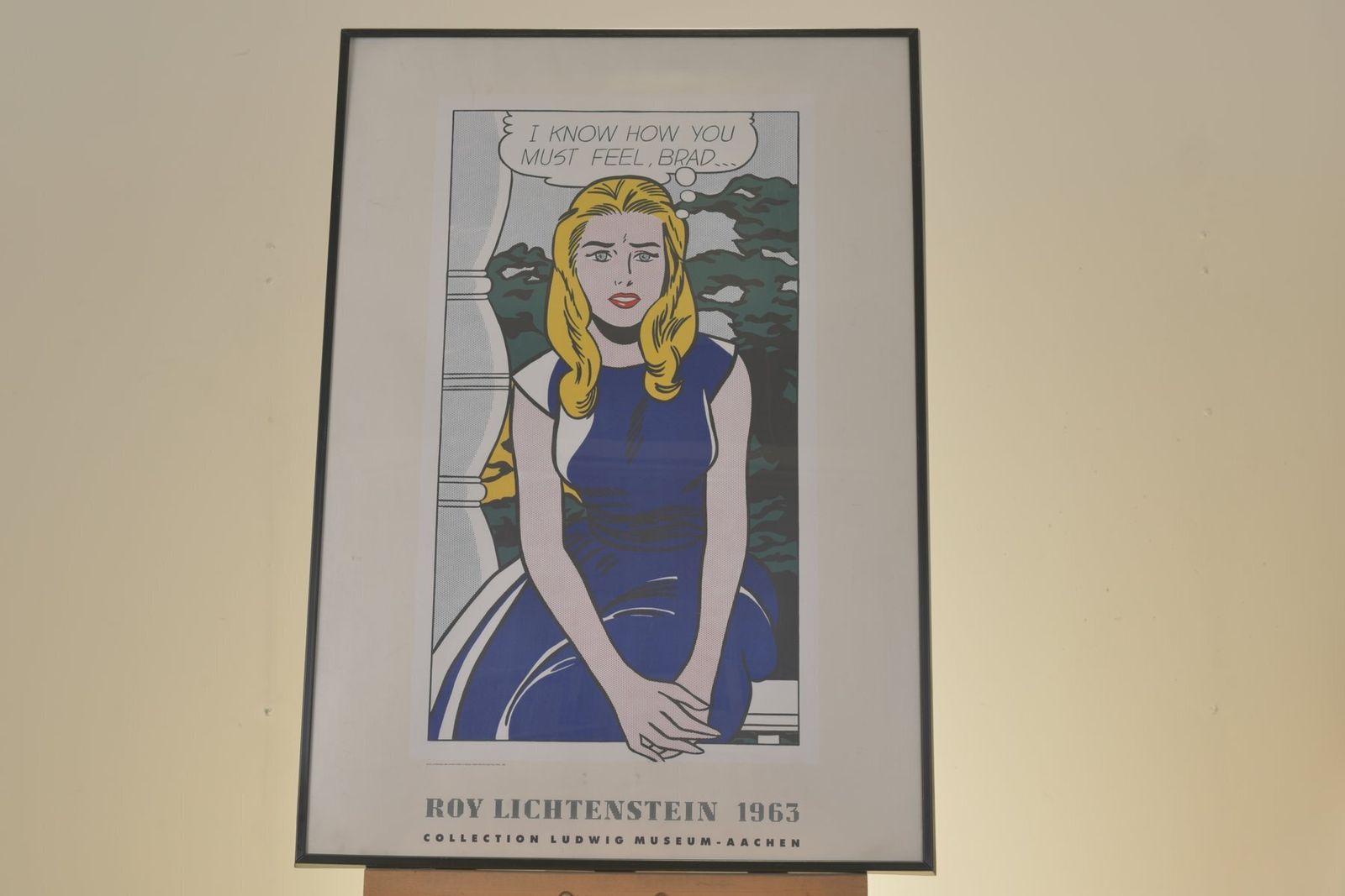 Roy Lichtenstein, I Know How You Must Feel Brad, 1963, Paper, Framed photo buy