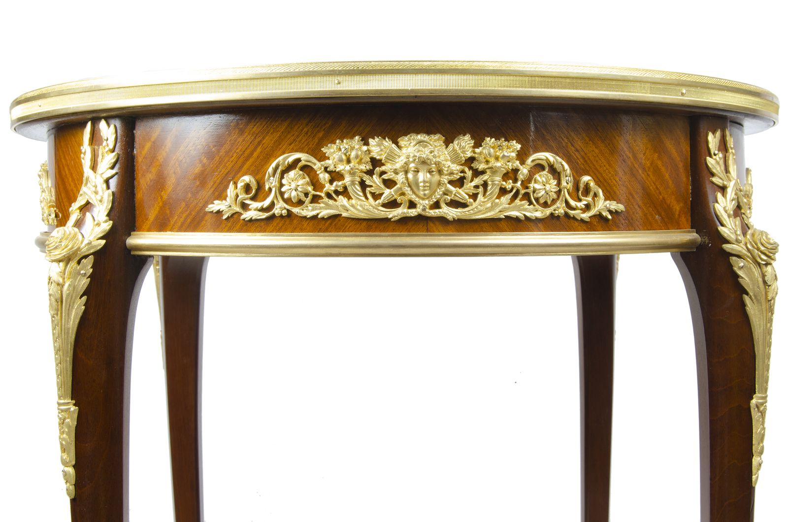 Late 19th Century Louis XV Circular Gueridón Table With Ormolu Accents Attributed To François Linke For Maison Forest, France photo Furniture
