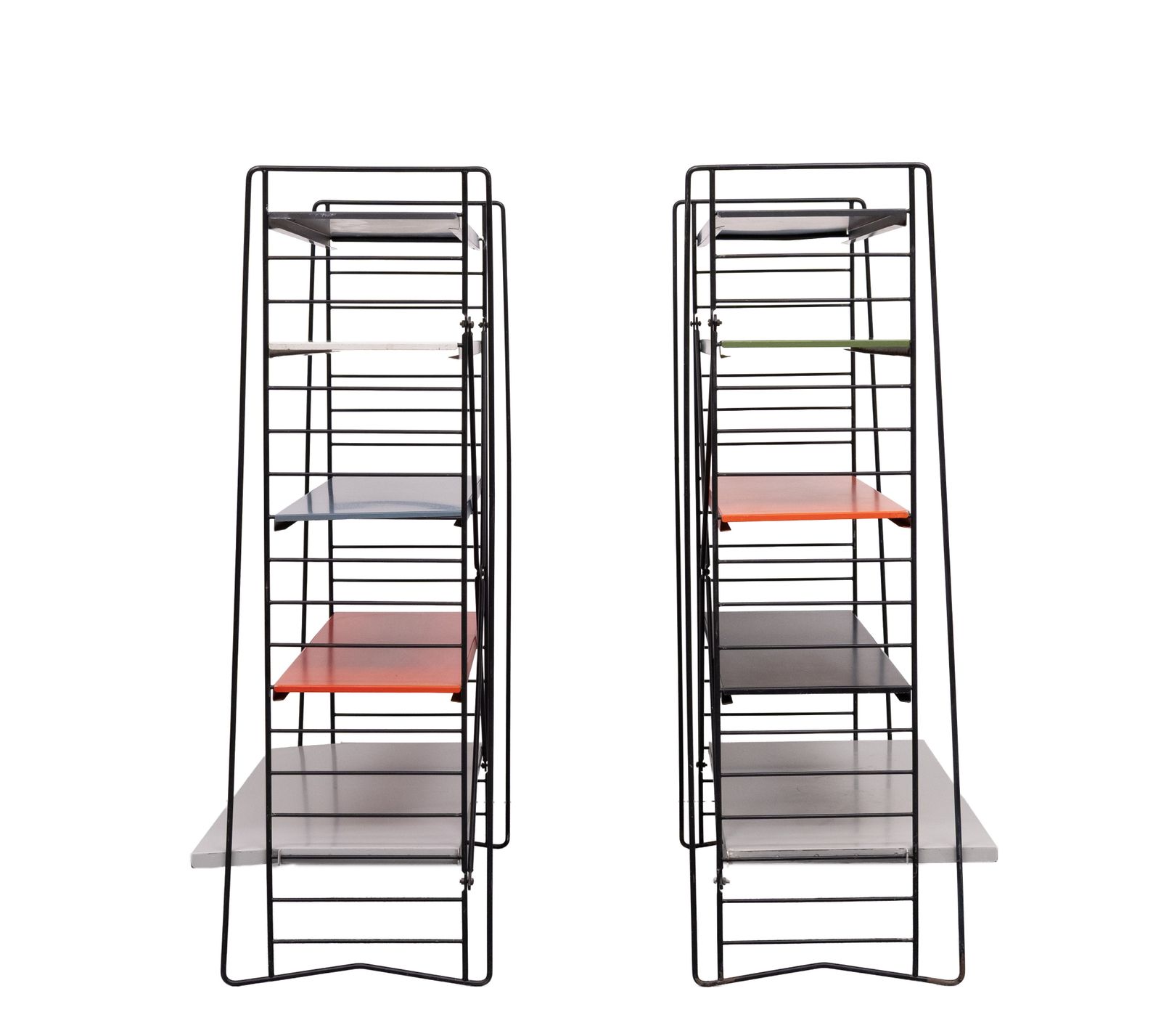 1800.0 Tomado Free Standing Metal Colored Racks 1960s Holland photo